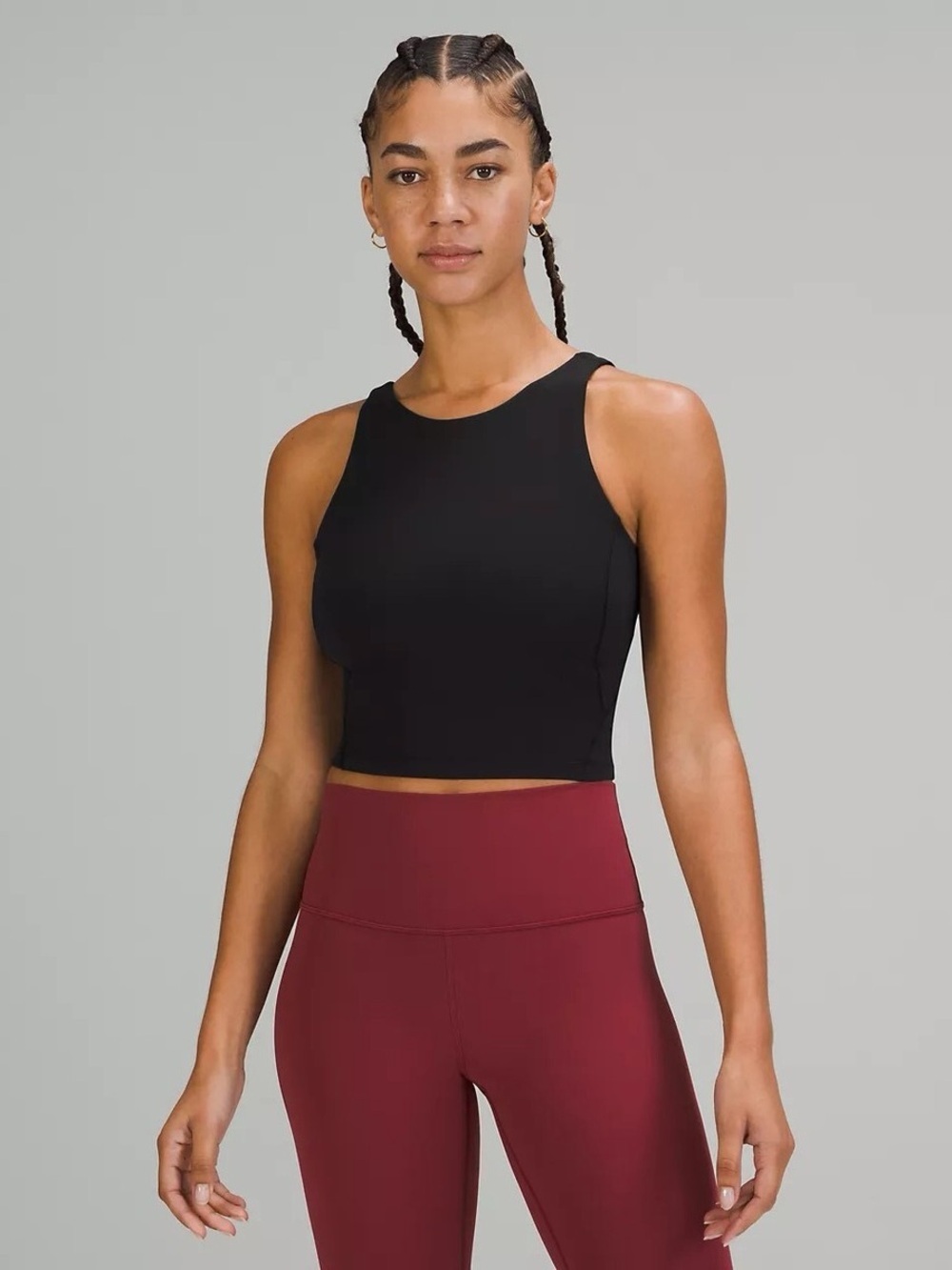 Lululemon Align High Neck Cropped Tank Black Size 2